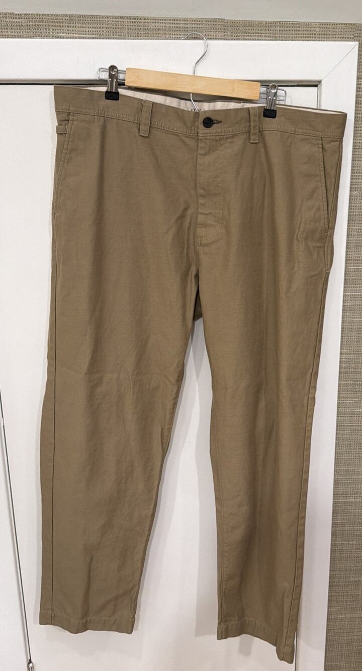 Line Of Trade Men’s Officer Chino Pants Khakis Tan Brown 40x32 Canvas Twill